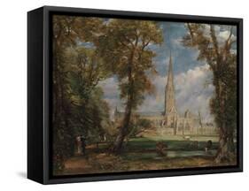 Salisbury Cathedral from the Bishop's Grounds, 1825-John Constable-Framed Stretched Canvas