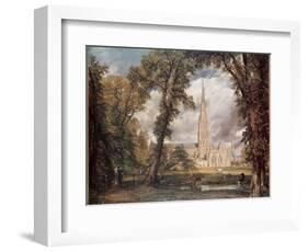 Salisbury Cathedral, from the Bishop's Grounds-John Constable-Framed Giclee Print