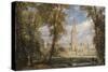 Salisbury Cathedral from the Bishop's Grounds-John Constable-Stretched Canvas