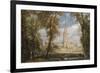 Salisbury Cathedral from the Bishop's Grounds-John Constable-Framed Premium Giclee Print