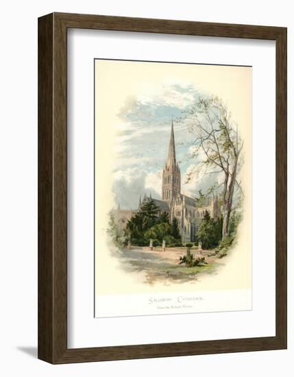 Salisbury Cathedral, from the Bishop's Palace-Arthur Wilde Parsons-Framed Art Print