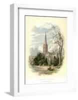 Salisbury Cathedral, from the Bishop's Palace-Arthur Wilde Parsons-Framed Art Print