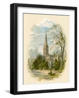 Salisbury Cathedral, from the Bishop's Palace-Arthur Wilde Parsons-Framed Giclee Print