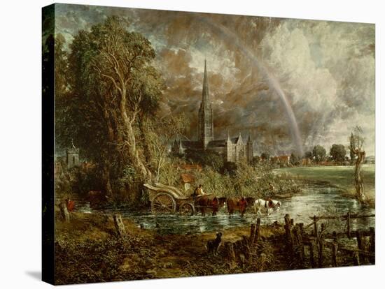 Salisbury Cathedral from the Meadows, 1831-John Constable-Stretched Canvas