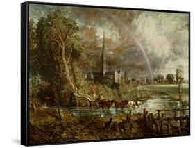 Salisbury Cathedral from the Meadows, 1831-John Constable-Framed Stretched Canvas