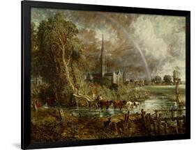 Salisbury Cathedral from the Meadows, 1831-John Constable-Framed Giclee Print