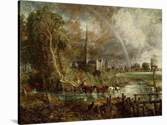 Salisbury Cathedral from the Meadows, 1831-John Constable-Stretched Canvas