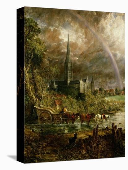 Salisbury Cathedral from the Meadows, 1831-John Constable-Stretched Canvas