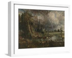 Salisbury Cathedral from the Meadows-John Constable-Framed Giclee Print