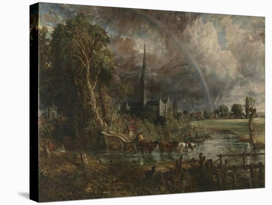 Salisbury Cathedral from the Meadows-John Constable-Stretched Canvas