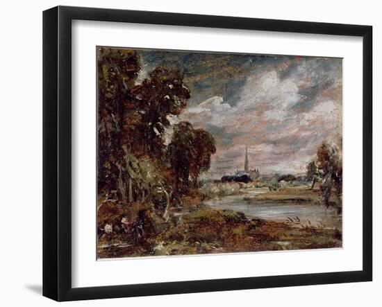 Salisbury Cathedral: from the Meadows-John Constable-Framed Giclee Print