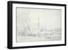 Salisbury Cathedral from the North West, 1829-John Constable-Framed Giclee Print