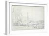 Salisbury Cathedral from the North West, 1829-John Constable-Framed Giclee Print