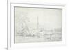 Salisbury Cathedral from the North West, 1829-John Constable-Framed Giclee Print