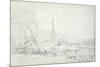 Salisbury Cathedral from the North West, 1829-John Constable-Mounted Giclee Print