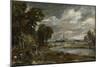 Salisbury Cathedral from the River Nadder, C.1829 (Oil on Beige Wove Paper, Mounted on Laminate Car-John Constable-Mounted Premium Giclee Print