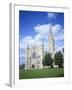 Salisbury Cathedral from the Southwest, Salisbury, Wiltshire, England, United Kingdom-David Hunter-Framed Photographic Print