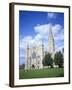 Salisbury Cathedral from the Southwest, Salisbury, Wiltshire, England, United Kingdom-David Hunter-Framed Photographic Print