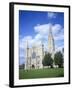 Salisbury Cathedral from the Southwest, Salisbury, Wiltshire, England, United Kingdom-David Hunter-Framed Photographic Print