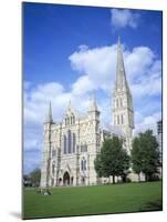 Salisbury Cathedral from the Southwest, Salisbury, Wiltshire, England, United Kingdom-David Hunter-Mounted Photographic Print