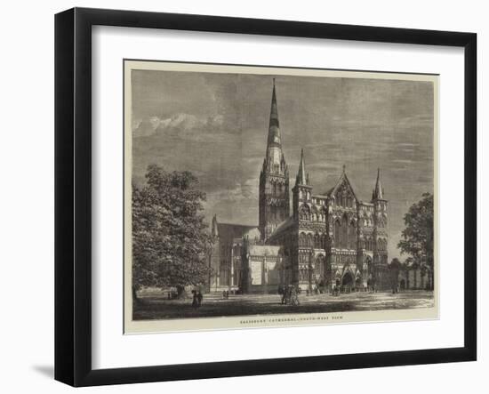 Salisbury Cathedral, North-West View-null-Framed Giclee Print