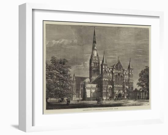 Salisbury Cathedral, North-West View-null-Framed Giclee Print