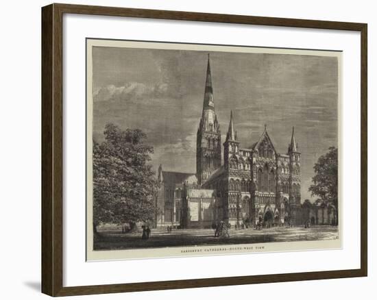 Salisbury Cathedral, North-West View-null-Framed Giclee Print