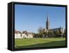 Salisbury Cathedral, Salisbury, Wiltshire, England, United Kingdom, Europe-Charles Bowman-Framed Stretched Canvas