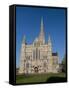 Salisbury Cathedral, Salisbury, Wiltshire, England, United Kingdom, Europe-Charles Bowman-Framed Stretched Canvas