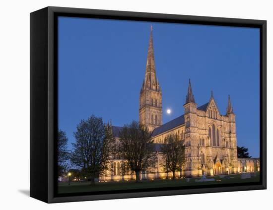 Salisbury Cathedral, Salisbury, Wiltshire, England, United Kingdom, Europe-Charles Bowman-Framed Stretched Canvas