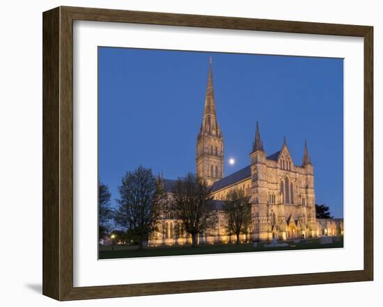 Salisbury Cathedral, Salisbury, Wiltshire, England, United Kingdom, Europe-Charles Bowman-Framed Photographic Print