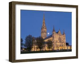 Salisbury Cathedral, Salisbury, Wiltshire, England, United Kingdom, Europe-Charles Bowman-Framed Photographic Print