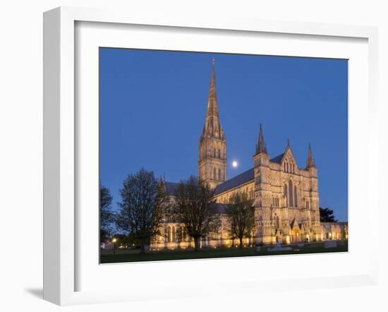 Salisbury Cathedral, Salisbury, Wiltshire, England, United Kingdom, Europe-Charles Bowman-Framed Photographic Print