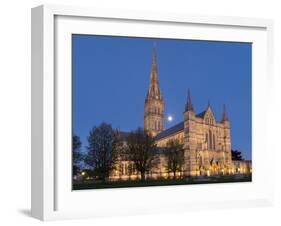 Salisbury Cathedral, Salisbury, Wiltshire, England, United Kingdom, Europe-Charles Bowman-Framed Photographic Print