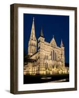 Salisbury Cathedral, Salisbury, Wiltshire, England, United Kingdom, Europe-Charles Bowman-Framed Photographic Print