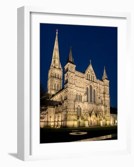 Salisbury Cathedral, Salisbury, Wiltshire, England, United Kingdom, Europe-Charles Bowman-Framed Photographic Print