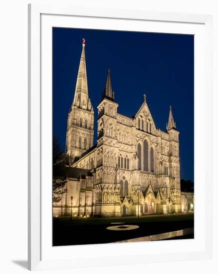 Salisbury Cathedral, Salisbury, Wiltshire, England, United Kingdom, Europe-Charles Bowman-Framed Photographic Print