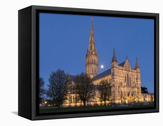 Salisbury Cathedral, Salisbury, Wiltshire, England, United Kingdom, Europe-Charles Bowman-Framed Stretched Canvas