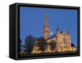 Salisbury Cathedral, Salisbury, Wiltshire, England, United Kingdom, Europe-Charles Bowman-Framed Stretched Canvas