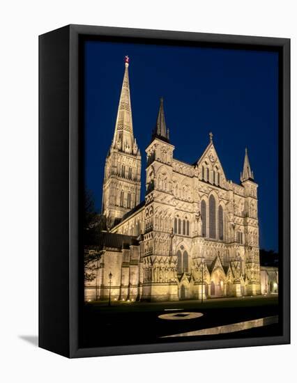 Salisbury Cathedral, Salisbury, Wiltshire, England, United Kingdom, Europe-Charles Bowman-Framed Stretched Canvas