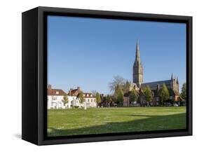 Salisbury Cathedral, Salisbury, Wiltshire, England, United Kingdom, Europe-Charles Bowman-Framed Stretched Canvas