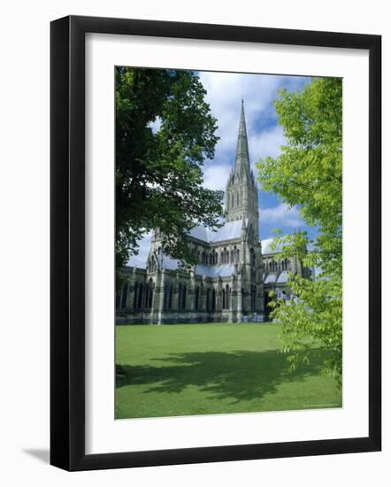 Salisbury Cathedral (Tallest Spire in England), Wiltshire, England-Christopher Nicholson-Framed Photographic Print