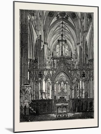Salisbury Cathedral: the Choir-null-Mounted Giclee Print