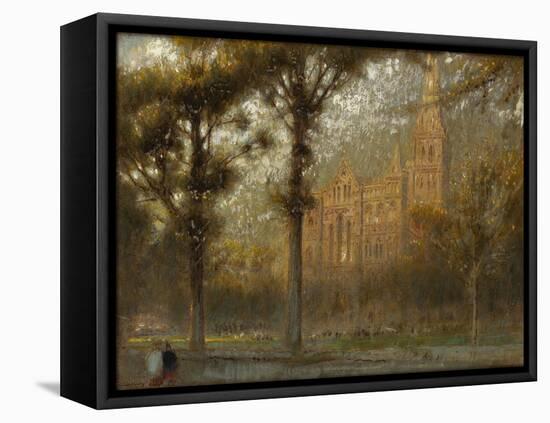 Salisbury Cathedral: the West Front and Spire-Albert Goodwin-Framed Stretched Canvas