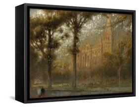 Salisbury Cathedral: the West Front and Spire-Albert Goodwin-Framed Stretched Canvas