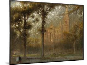 Salisbury Cathedral: the West Front and Spire-Albert Goodwin-Mounted Giclee Print