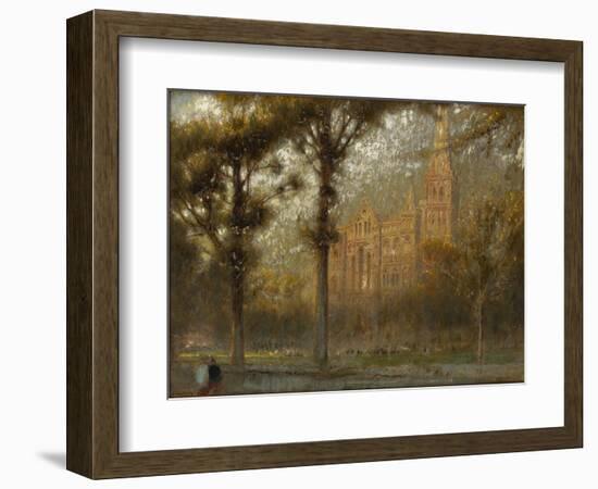 Salisbury Cathedral: the West Front and Spire-Albert Goodwin-Framed Giclee Print