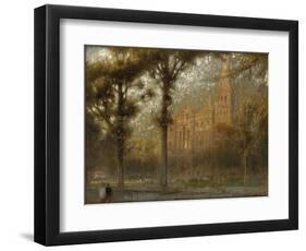 Salisbury Cathedral: the West Front and Spire-Albert Goodwin-Framed Giclee Print