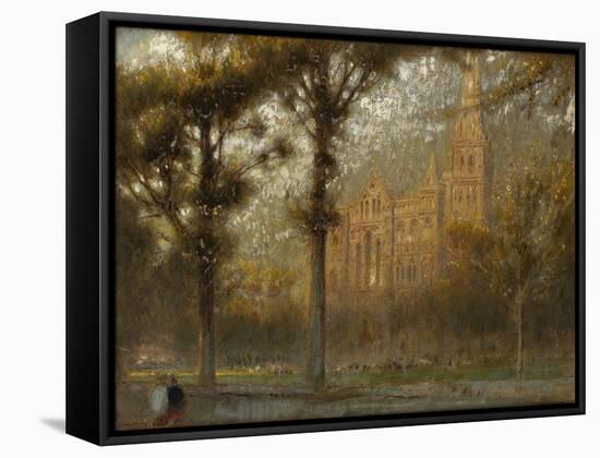 Salisbury Cathedral: the West Front and Spire-Albert Goodwin-Framed Stretched Canvas