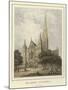 Salisbury Cathedral, West Front-Hablot Knight Browne-Mounted Giclee Print